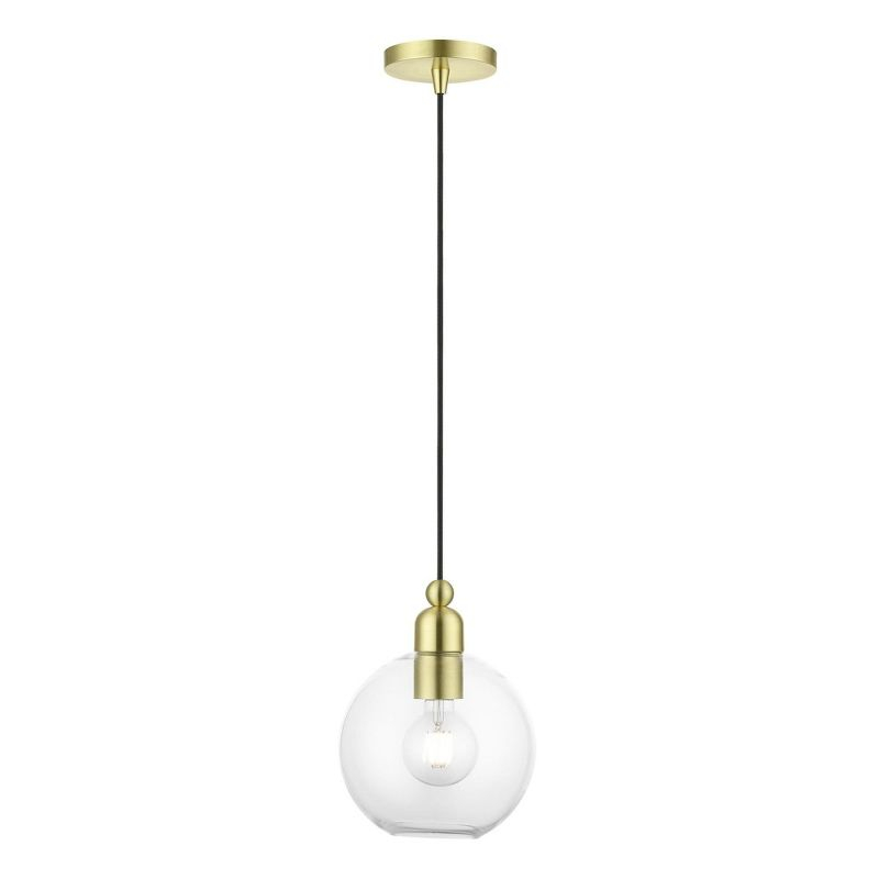 Livex Lighting Downtown 1 - Light Pendant in  Satin Brass