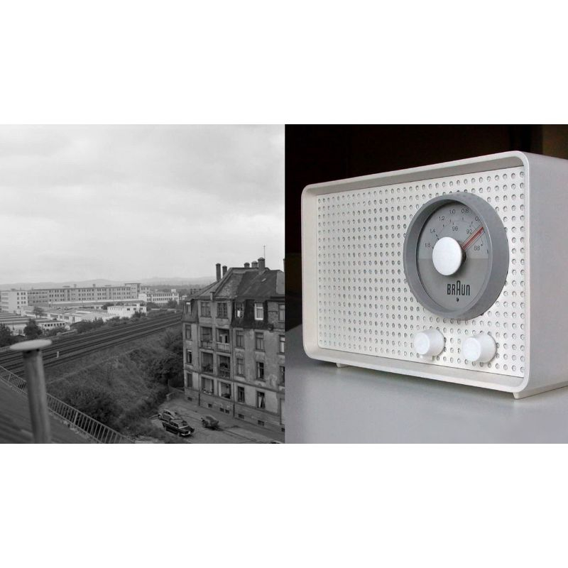 Braun Numerical Quartz Movement / Crystal Tabletop Clock with Alarm