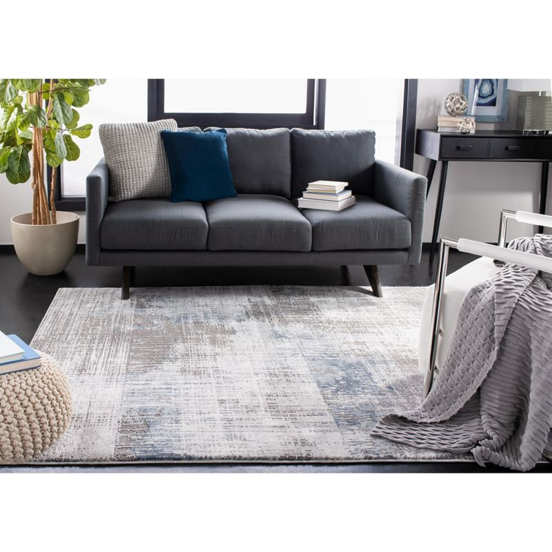 Craft CFT874 Loomed Indoor Area Rug - Grey/Blue - 9'x12' - Safavieh