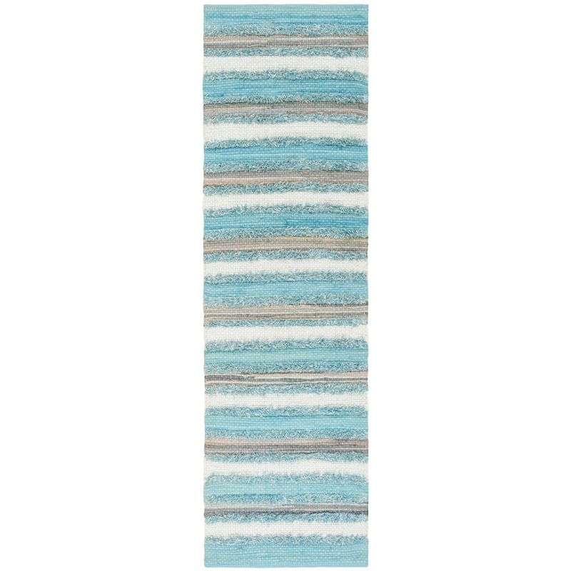 Montauk MTK951 Hand Woven Accent Rug - Aqua/Multi - 2'6"x4' - Safavieh.