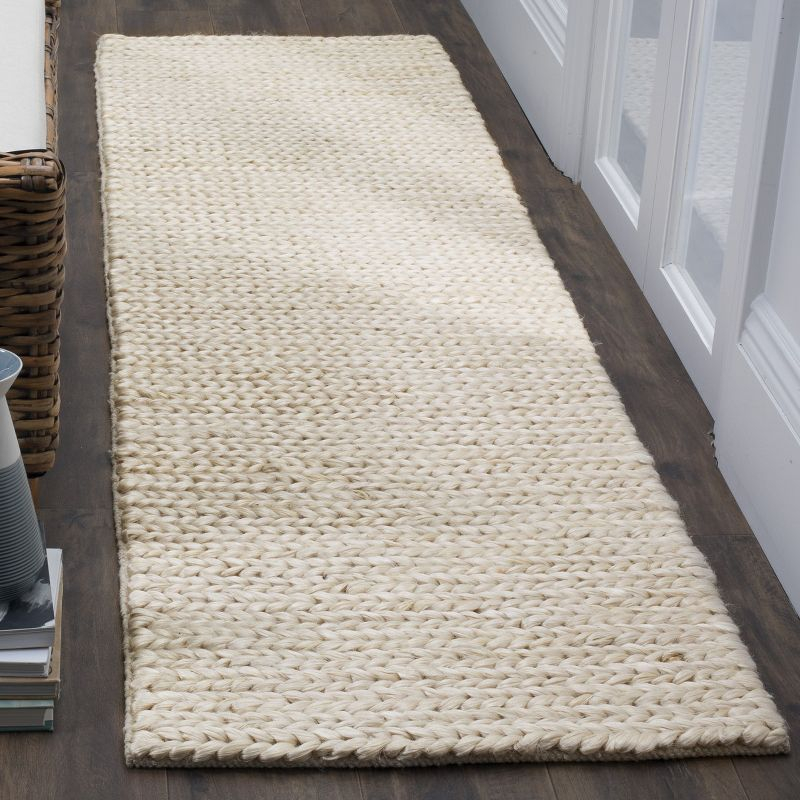 Natural Fiber NF520 Hand Woven Indoor Runner Rug - Ivory - 2'3"x8' - Safavieh.