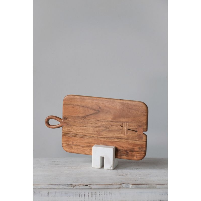 Storied Home Contemporary Marble Cookbook Stand