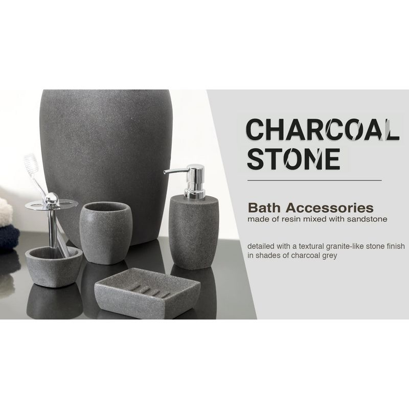 Charcoal Stone Tumbler Gray - Allure Home Creations
