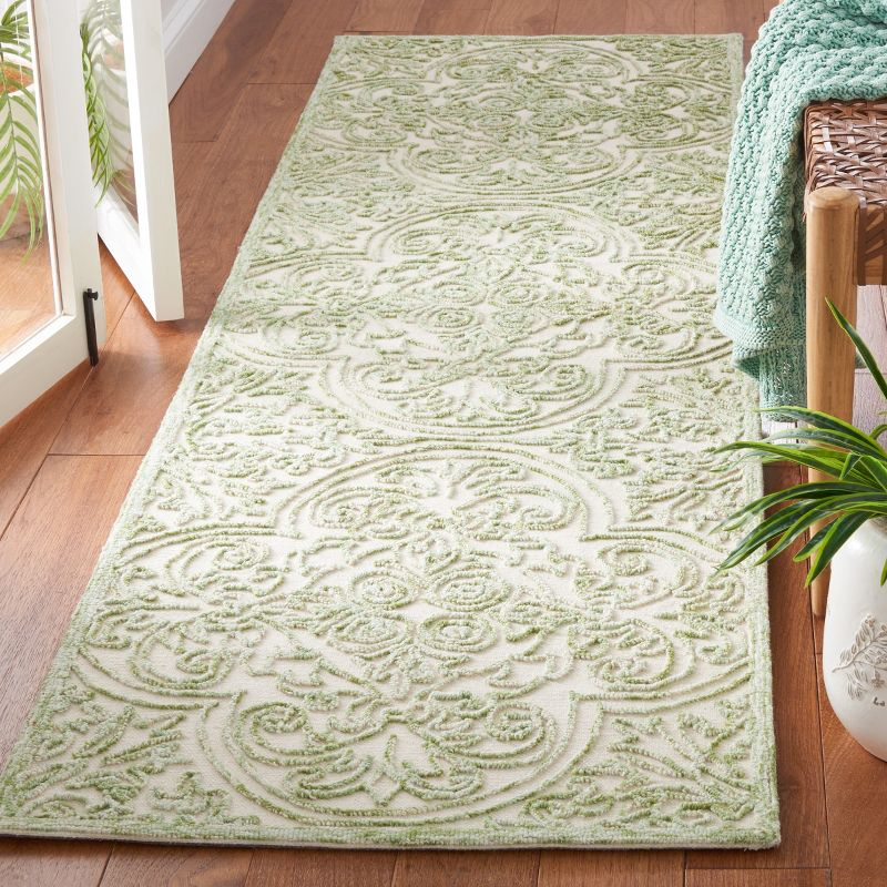 Martha Stewart Rugs Msr Trace Martha Stewart Hand Tufted Wool And Cotton With Latex Damask Rug