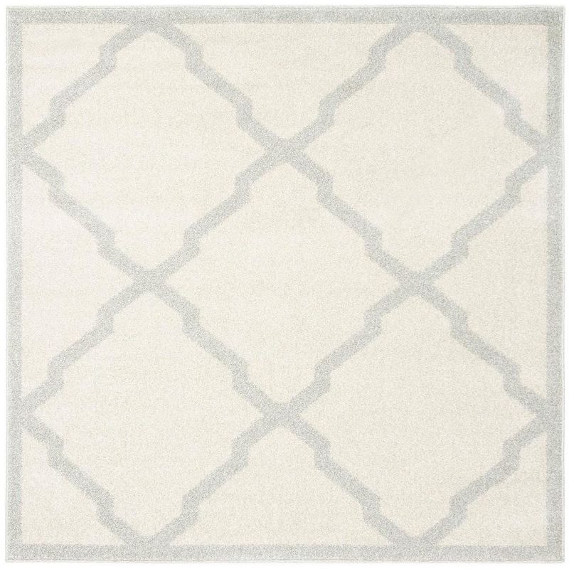 Amherst AMT421 Power Loomed Indoor Area Rug - Beige/Light Grey - 7'x7' - Safavieh