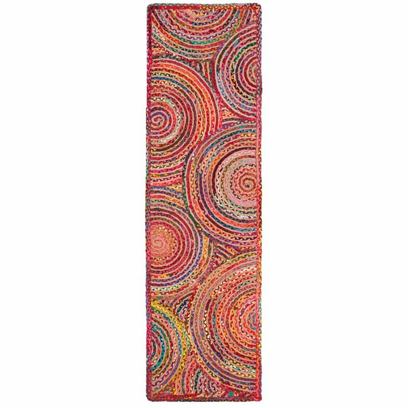 Cape Cod CAP203 Woven Indoor Runner Rug - Red/Multi - 2'3"x10' - Safavieh