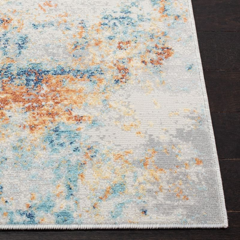 Aria ARA581 Power Loomed Indoor Area Rug - Ivory/Rust - 5'3"x7'7" - Safavieh