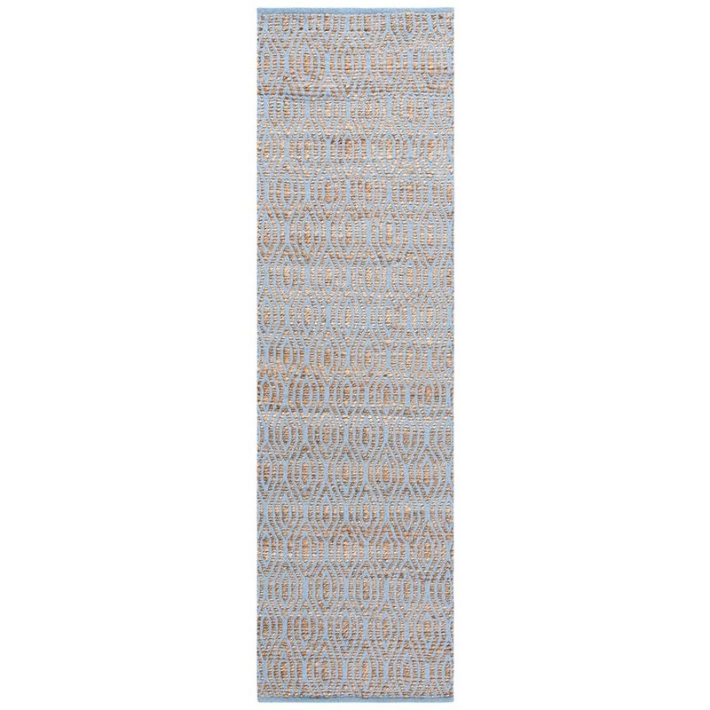 Cape Cod CAP822 Woven Indoor Runner Rug - Silver/Natural - 2'3"x12' - Safavieh