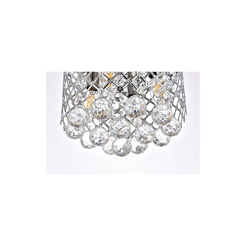 Elegant Lighting Tully 4 lights pendant in chrome