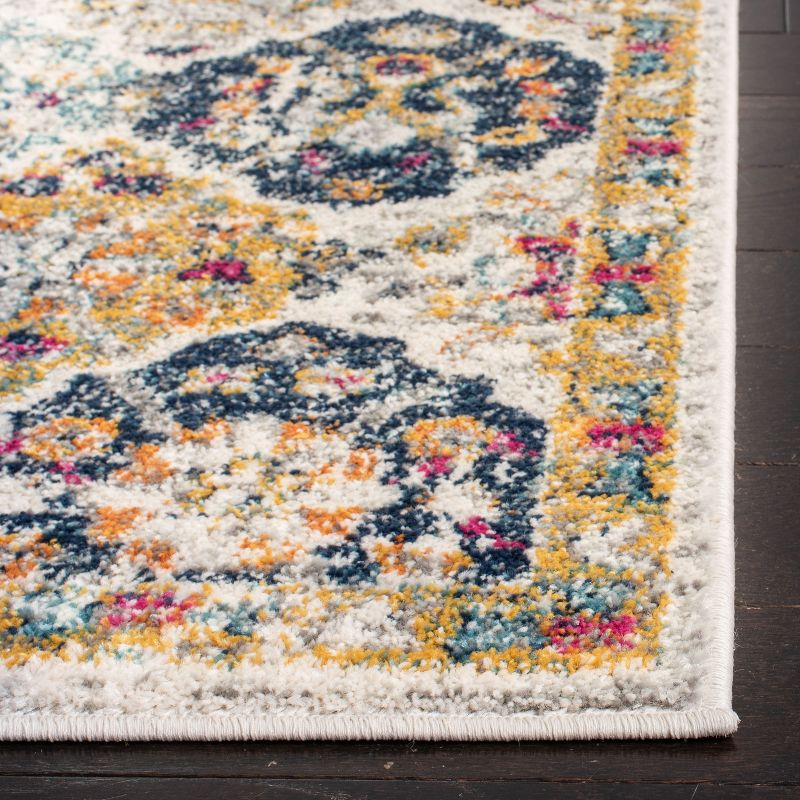 Madison MAD611 Power Loomed Indoor Accent Rug - Cream/Multi - 3'x3' - Safavieh