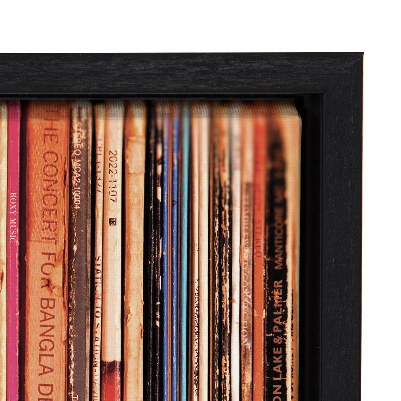 18" x 24" Sylvie Records Framed Canvas by Robert Cadloff - Kate & Laurel: Vinyl Collection Wall Art
