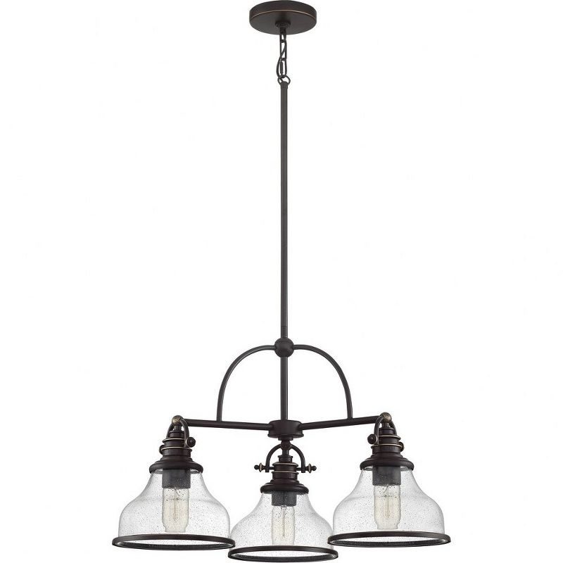 Quoizel Lighting Grant 3 - Light Chandelier in  Palladian Bronze