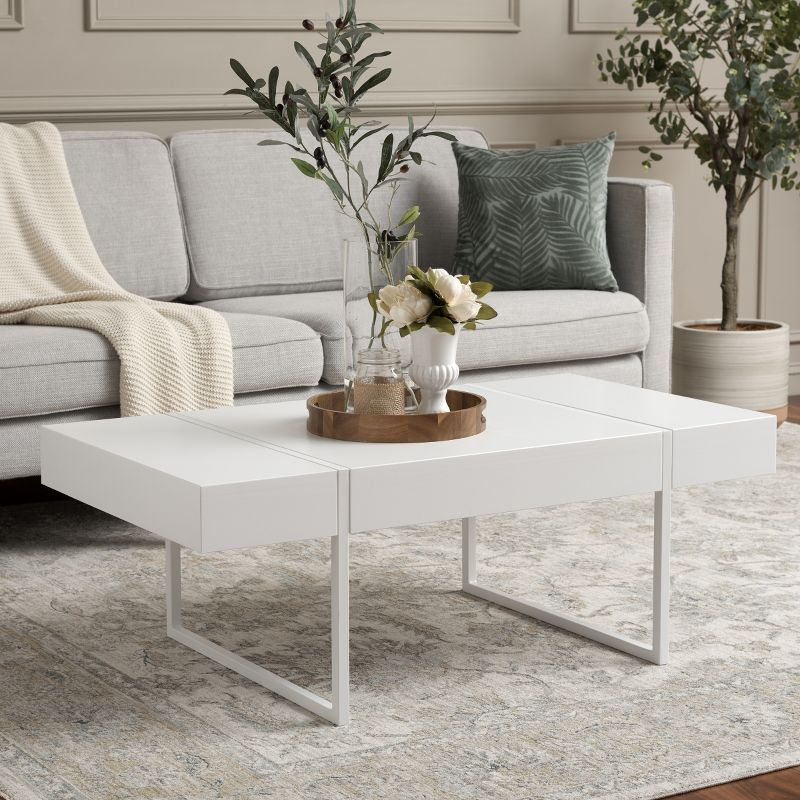 Tristan Coffee Table - White - Safavieh