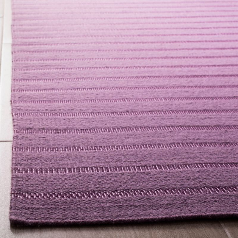 Dhurries DHU313 Hand Woven Flat Weave Indoor Accent Rug - Lavander - 3'x5' - Safavieh
