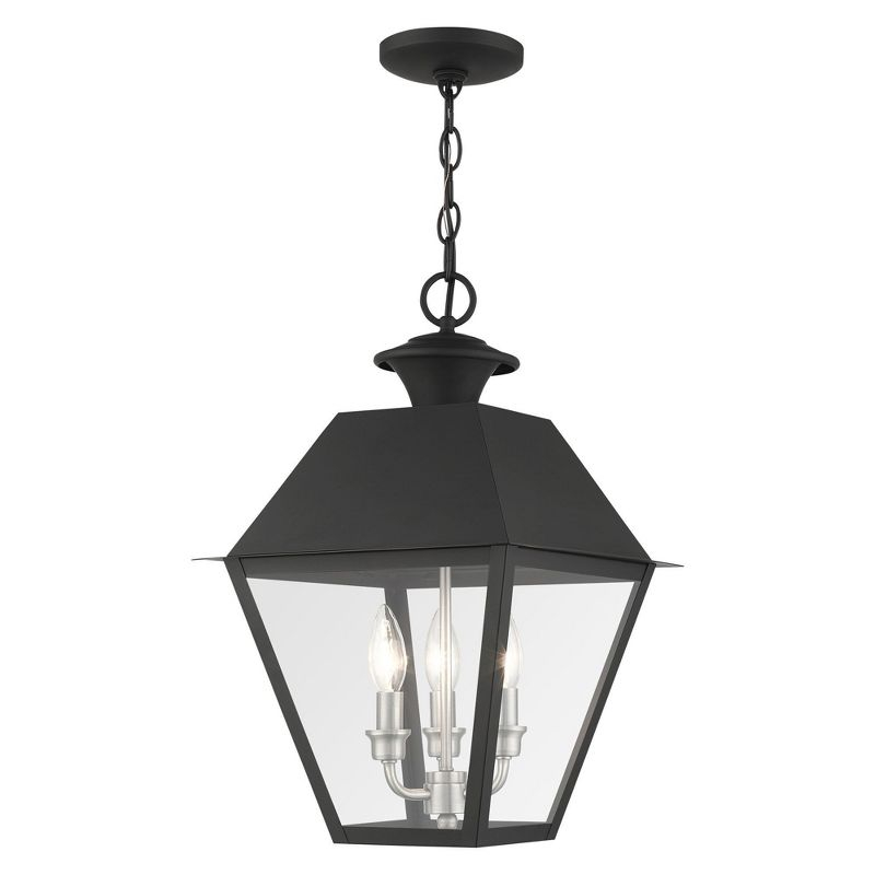 Livex Lighting Mansfield 3 - Light Pendant in  Black