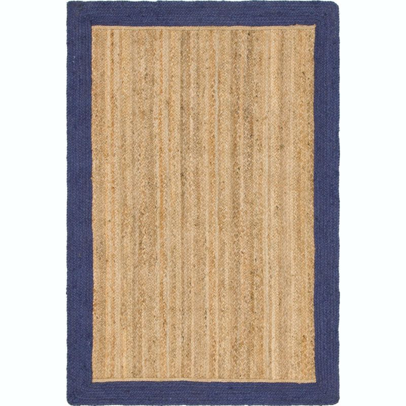 Unique Loom 4' 1 x 6' 1 Goa Braided Jute Rectangle Area Rug