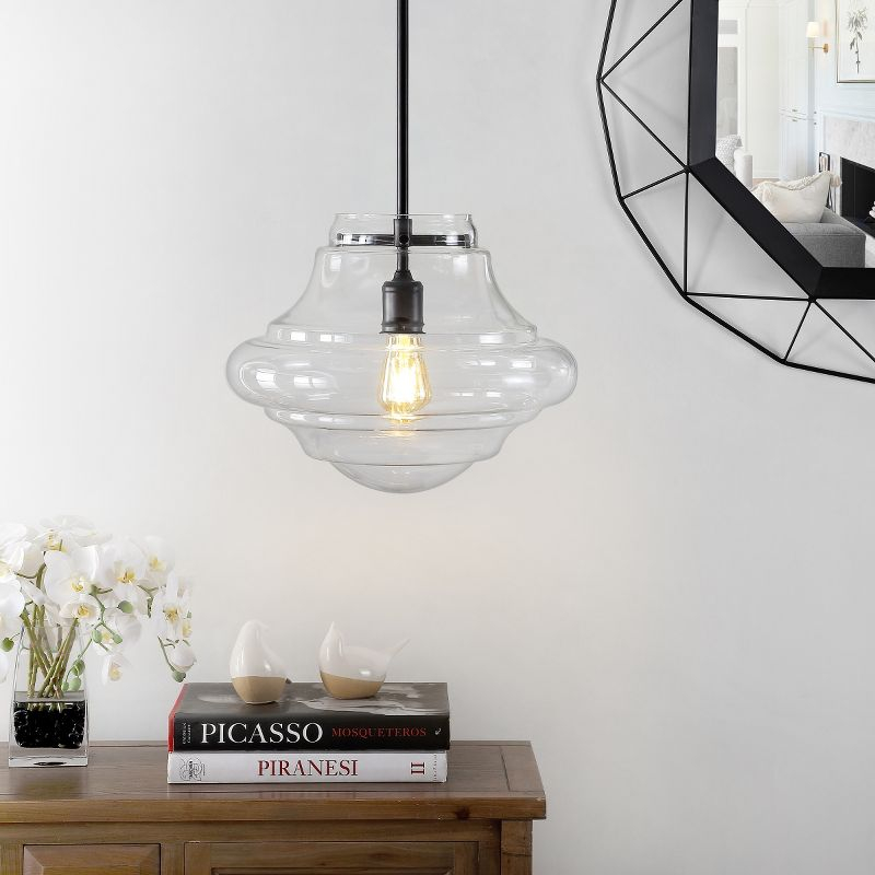 Oslen 15" Pendant - PND4115 - Oil Rub Bronze - Safavieh