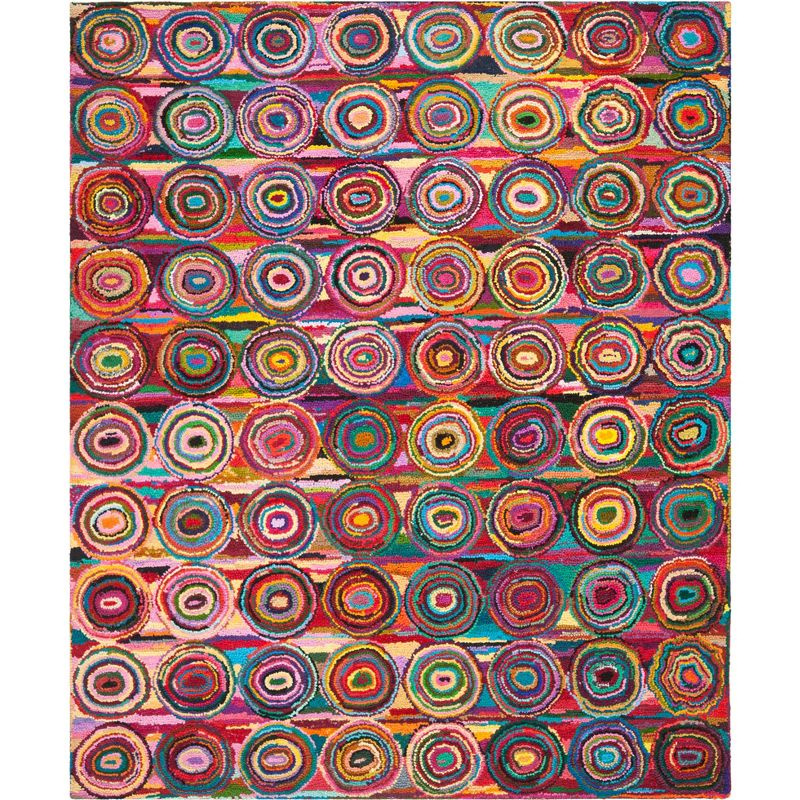 Nantucket NAN143 Hand Tufted Area Rug - Pink/Multi - 6'x9' - Safavieh.