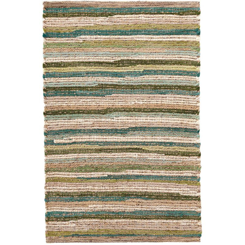 Francisco Green Handwoven Cotton Rug