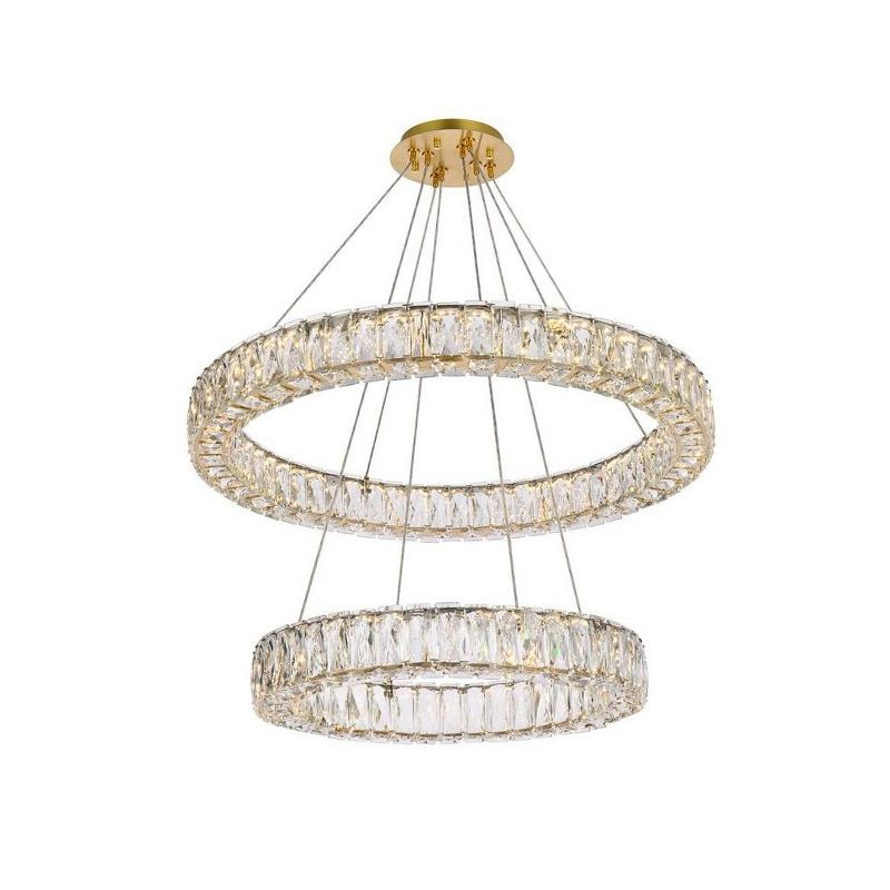Elegant Lighting Monroe 2 - Light Chandelier in  Gold