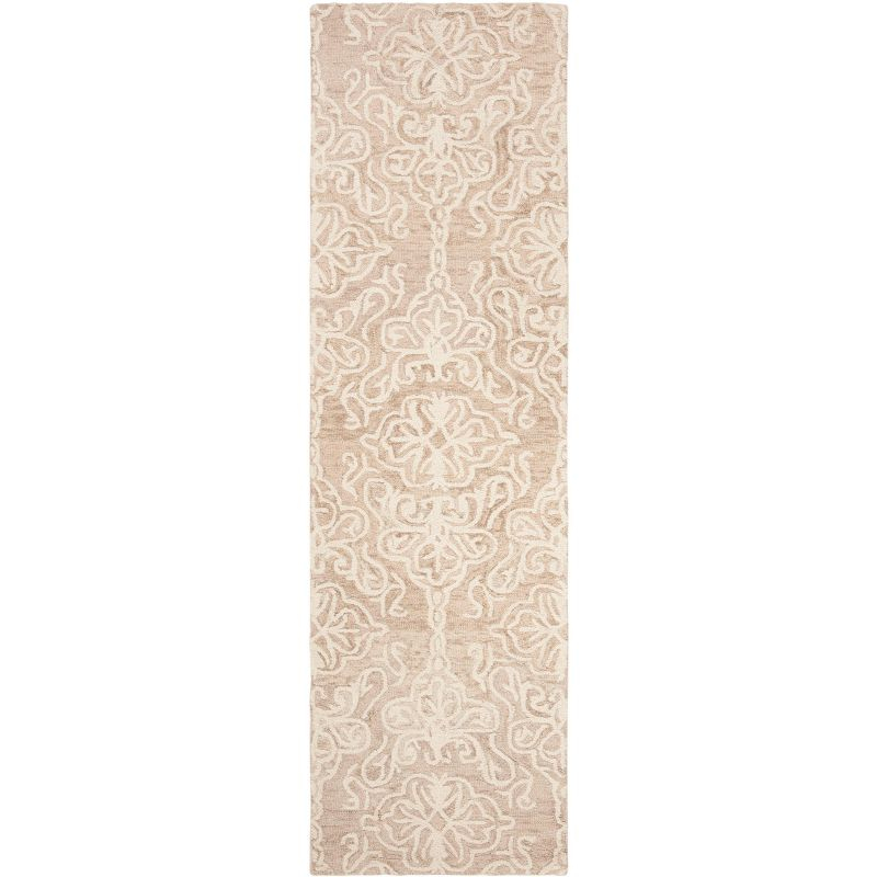 Blossom BLM112 Hand Tufted Indoor Runner Rug - Beige/Ivory - 2'3"x6' - Safavieh