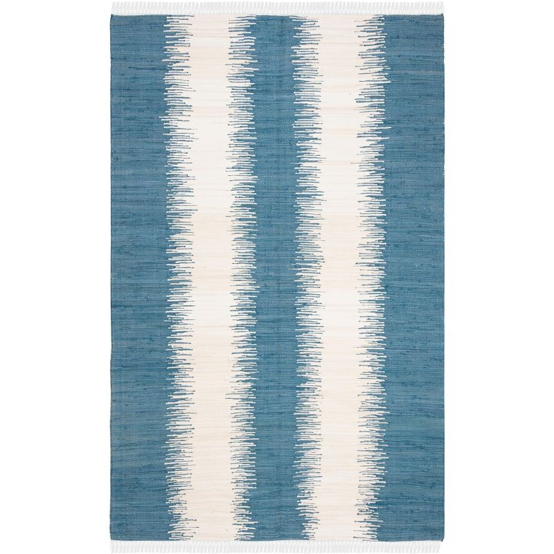 Montauk MTK751 Hand Woven Indoor Area Rug - Dark Blue - 5'x7' - Safavieh