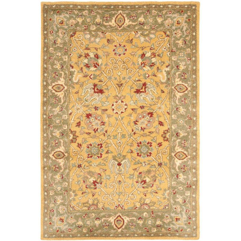 Antiquity AT21 Hand Tufted Indoor Accent Rug - Gold - 3'x5' - Safavieh