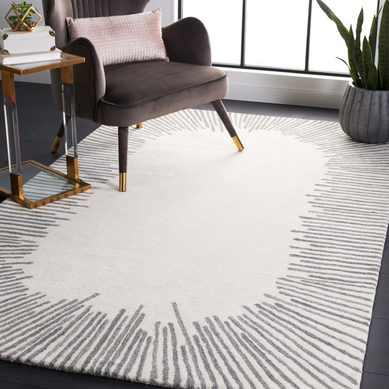 Fifth Avenue FTV129 Hand Tufted Indoor Area Rug - Ivory/Grey - 8'x10' - Safavieh