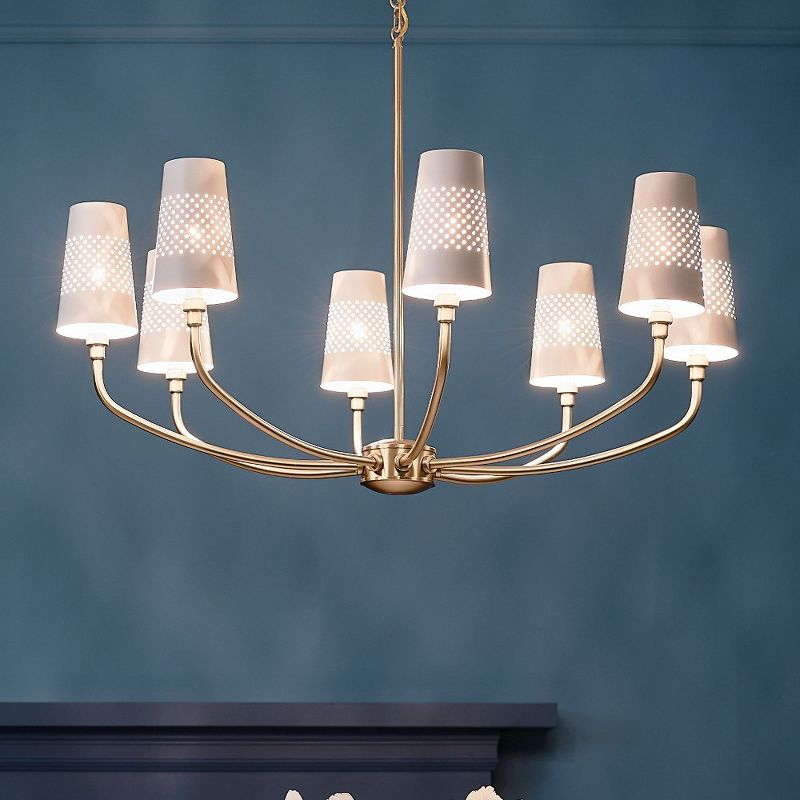 Kichler Lighting Adeena 8 - Light Chandelier in  Brushed Natural Brass