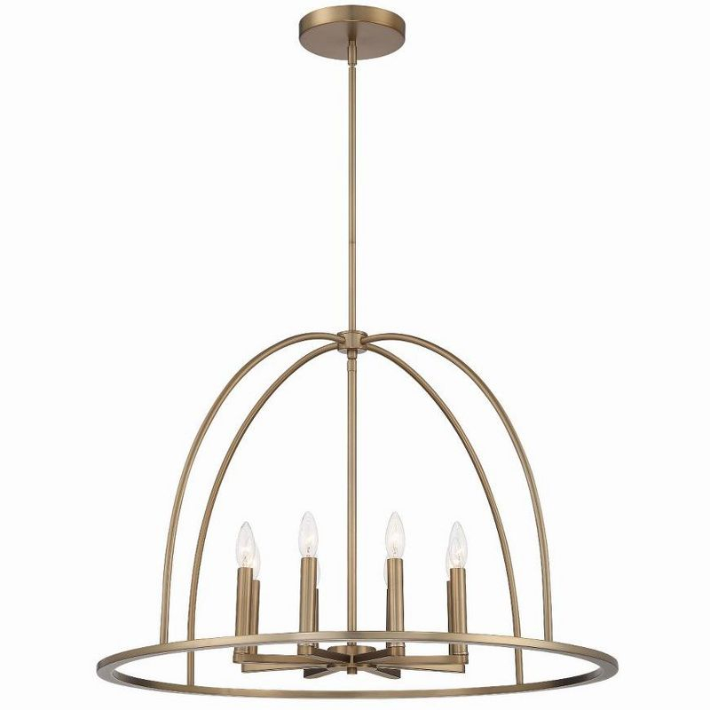 Crystorama Lighting Abbott 8 - Light Chandelier in  Vibrant Gold