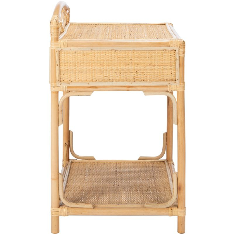 Bea 1 Drawer 1 Shelf Nightstand - NST4000 - Natural - Safavieh