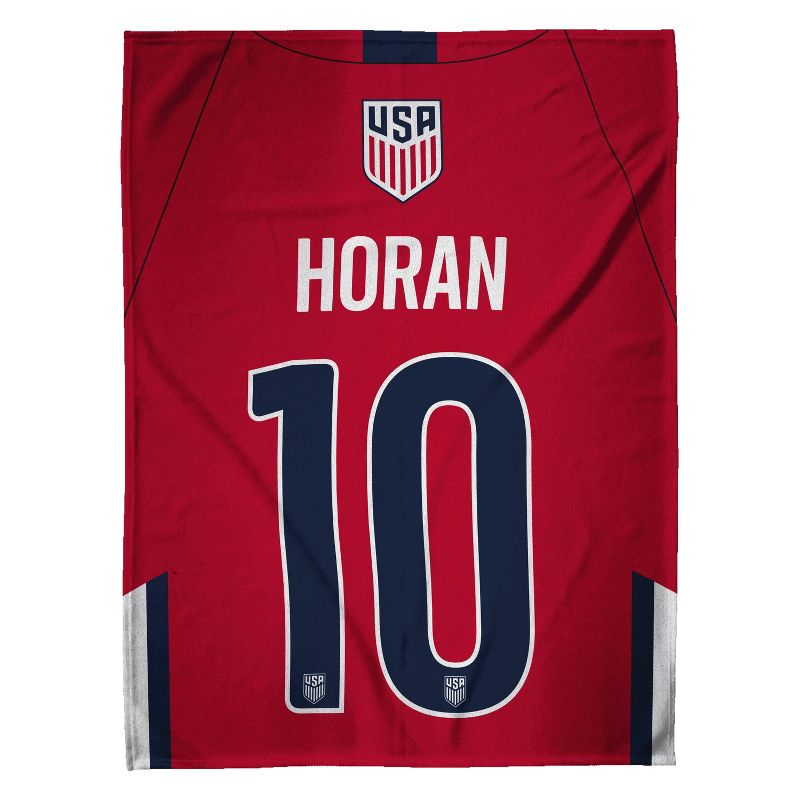 Sleep Squad US Women's Soccer Lindsey Horan 60 x 80 Raschel Plush Blanket