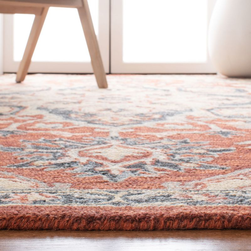 Heritage HG922 Hand Tufted Area Rug - Red/Black - 4'x6' - Safavieh.
