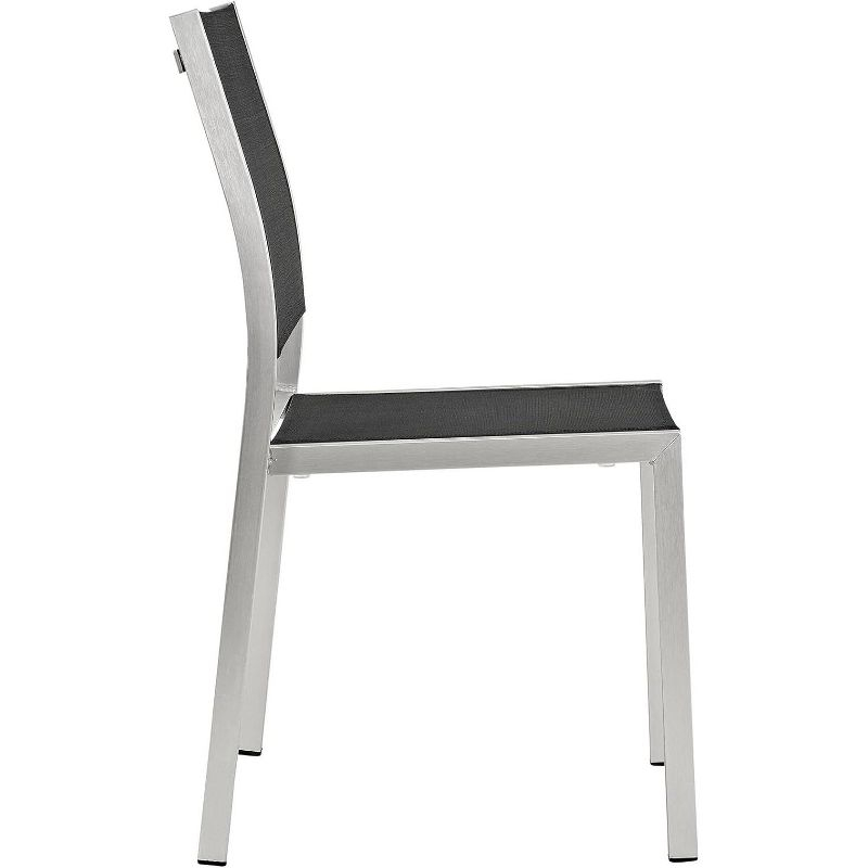 Modway Shore Side Chair Outdoor Patio Aluminum Set of 2