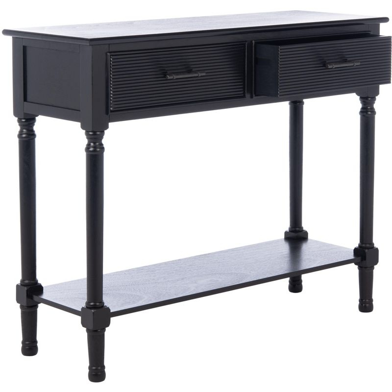 Ryder 2 Drawer Console Table - Black - Safavieh