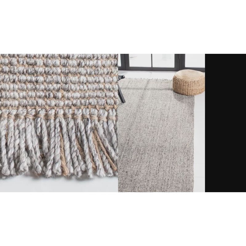 Natural Fiber NF826 Hand Woven Indoor Area Rug - Ivory/Natural - 4'x6' - Safavieh