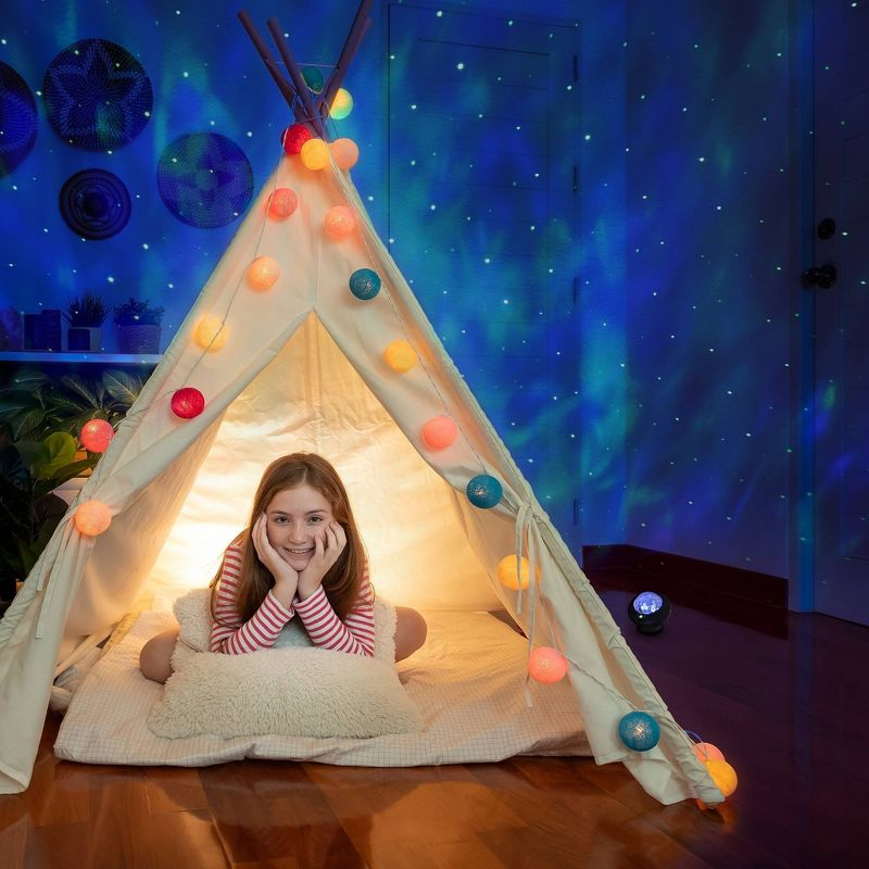 Monster Laser Light Projector: Multicolored LED Nightlight, AC Adapter, Laser Projection Show, Indoor/Outdoor Use