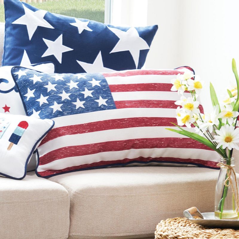 C&F Home Flag Throw Pillow