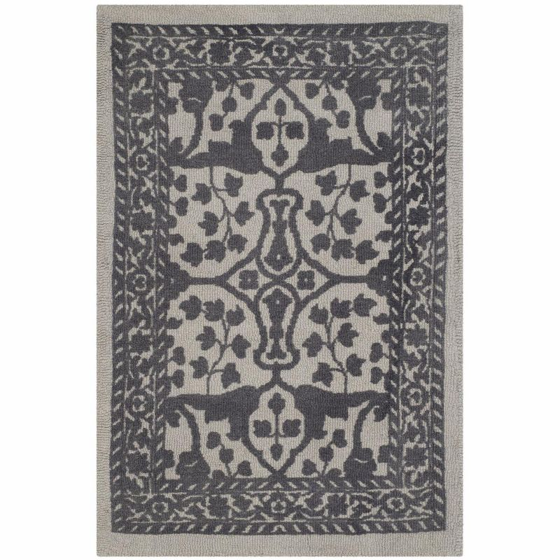Restoration Vintage RVT102 Hand Tufted Indoor Accent Rug - Silver/Grey - 2'x3' - Safavieh.