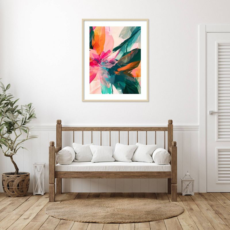 Amanti Art 33"x41" Jumble Jungle by Walker Noble Wood Framed Wall Art Print
