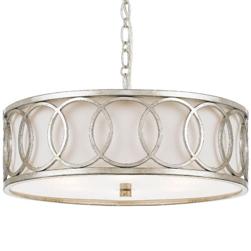Crystorama Lighting Graham 6 - Light Pendant in  Antique Silver
