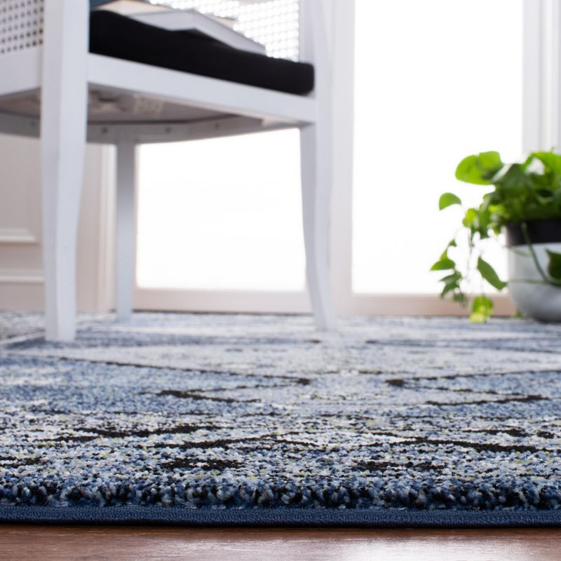 Vintage Hamadan VTH252 Power Loomed Area Rug - Blue/Grey - 5'3"x7'6" - Safavieh.