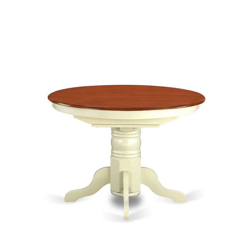 East West Furniture AVT-SBR-TP Oval Table with 18