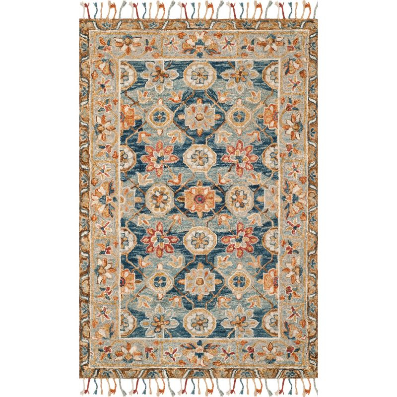 Aspen APN110 Hand Tufted Area Rug - Grey/Navy - 8'9"x11'9" - Safavieh.