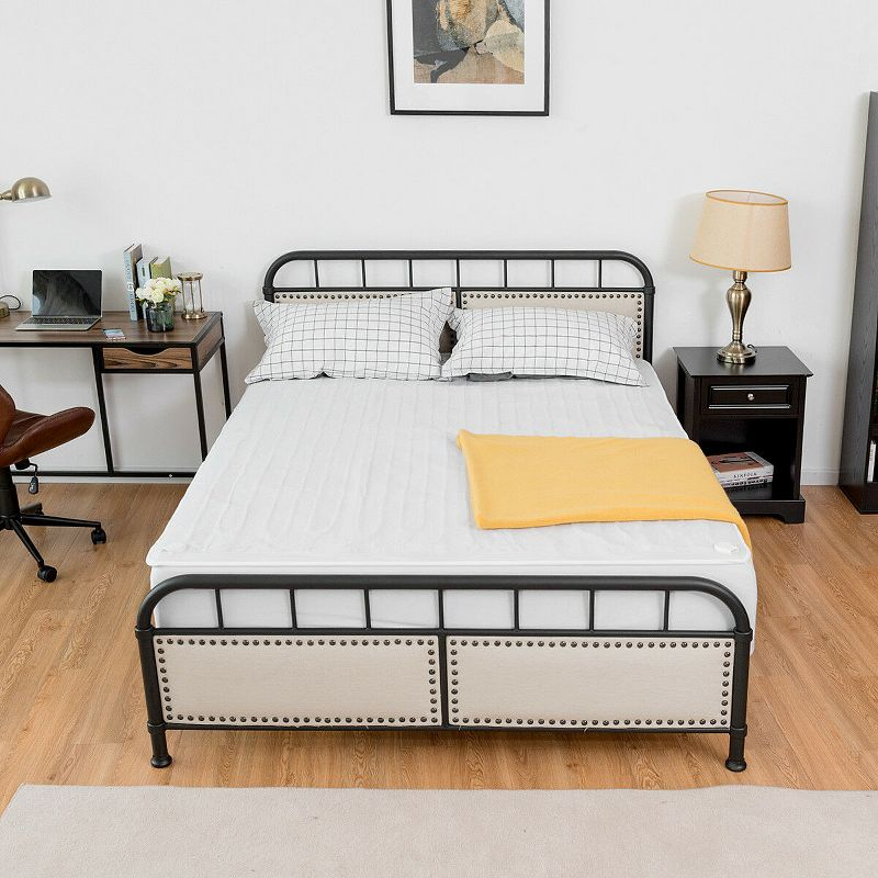 Electric Heated Mattress Pad Safe Queen 8 Temperature 10h Timer