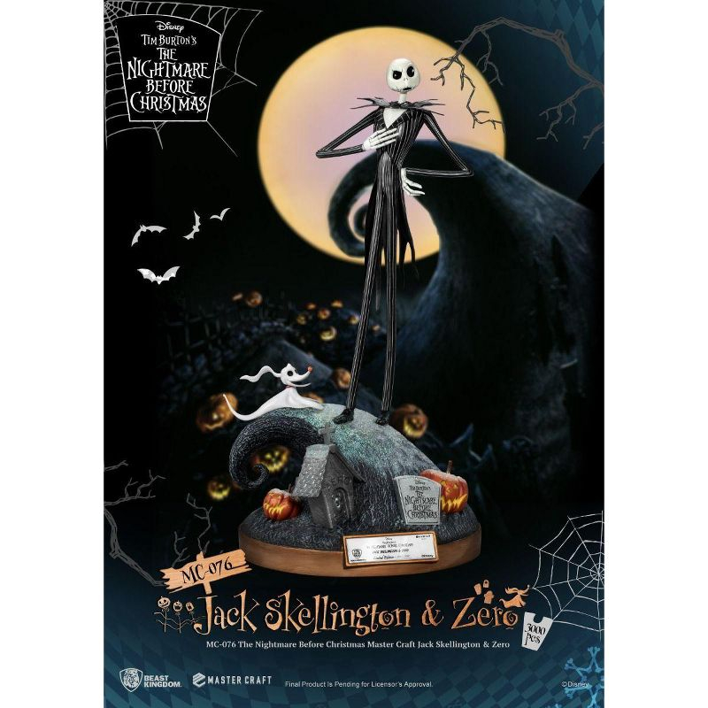 The Nightmare Before Christmas Master Craft Jack Skellington & Zero