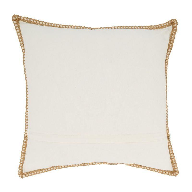 Saro Lifestyle Sandy Shores Seashells Down Filled Throw Pillow, Blue, 20"x20"