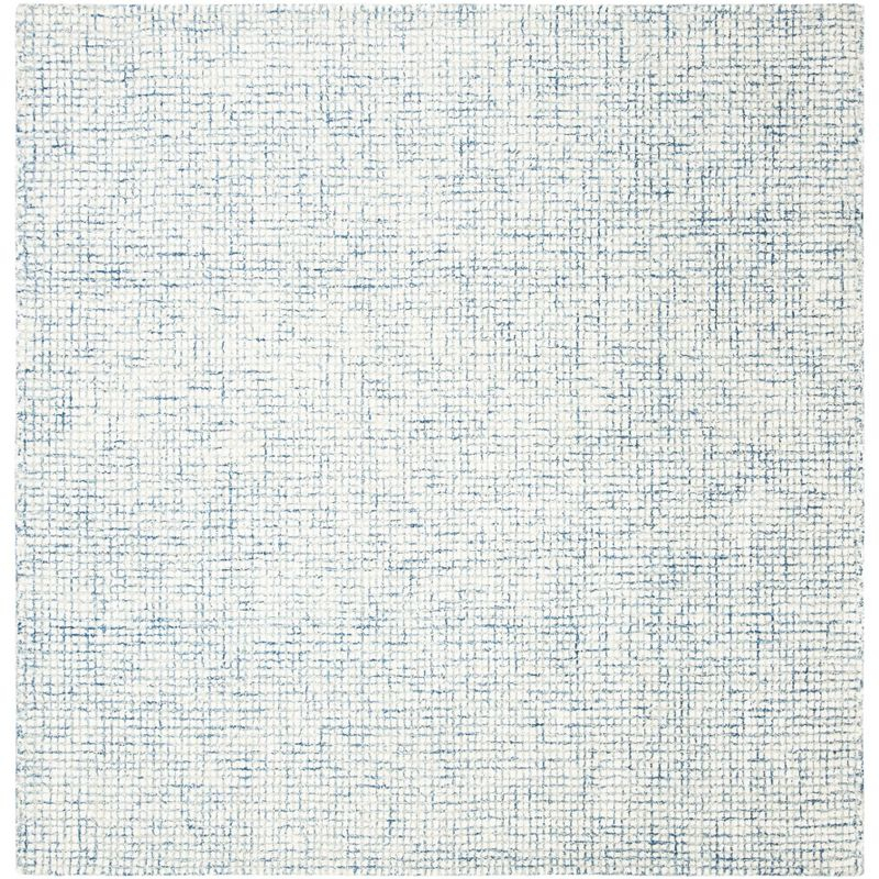 Abstract ABT470 Hand Tufted Indoor Area Rug - Ivory/Blue - 6'x6' - Safavieh