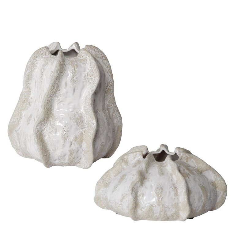 Nouvel Decorative Vases (Set of 2) - White