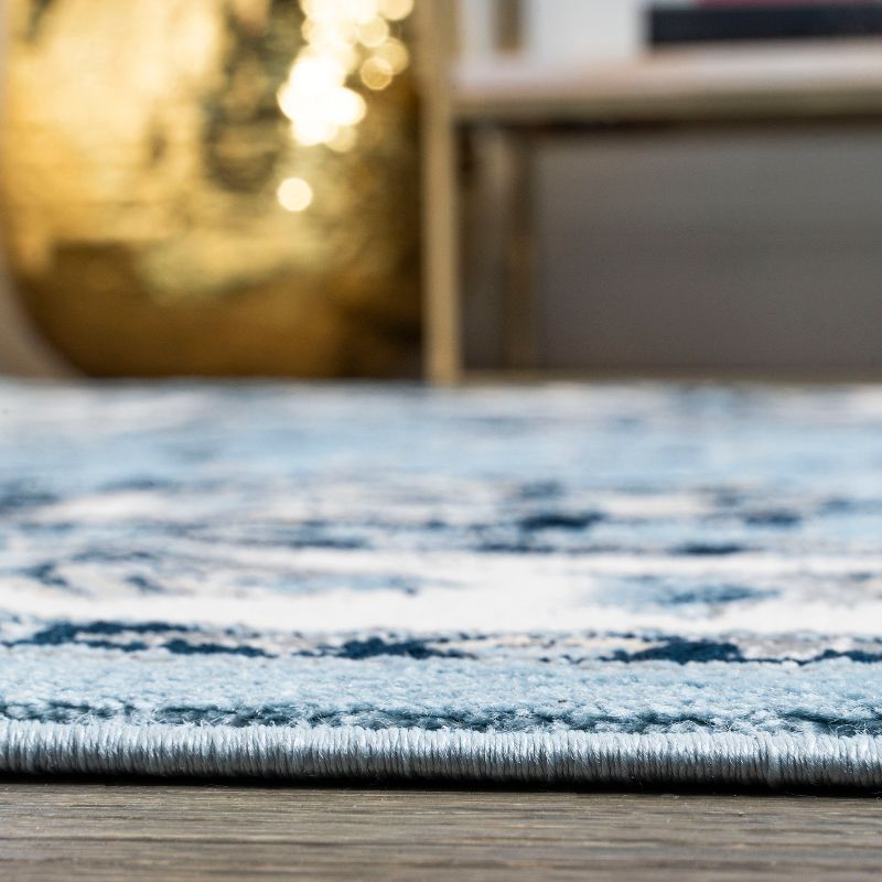 3'x 5' Cherie French Cottage Area Rug, Blue/Cream - JONATHAN Y